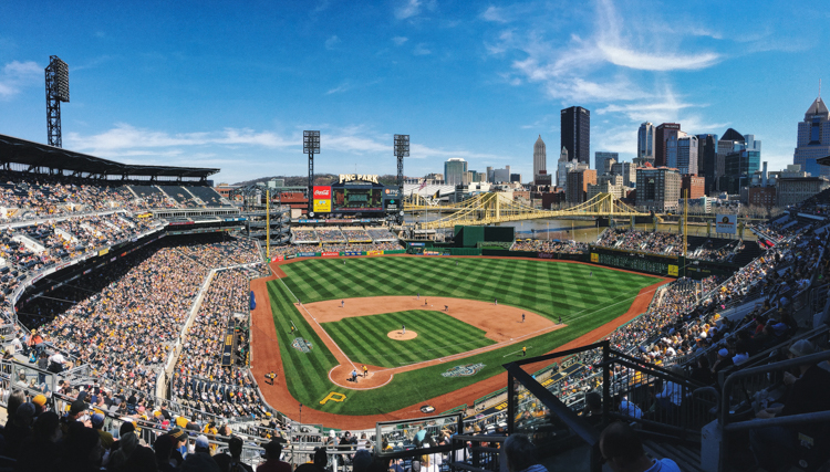 pnc park at night